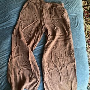 Wide leg linen pant